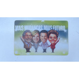 Cartao Com Caricatura Presidentes Brasil Plastico 2 Pçs