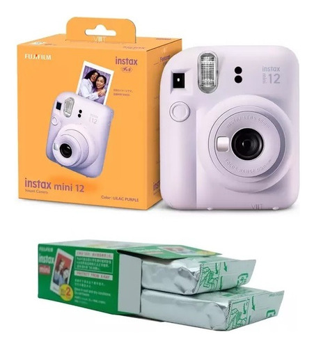Câmera Instax Mini 12 Fotografias Instantâneas Pack 20 Fotos