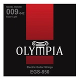 Olympia Cuerdas Guitarra Eléctrica Súper Light 9-42