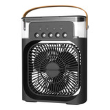 Mini Ar Condicionado Ventilador Umidificador Climatizador Cor Preto