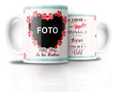 Tazón Taza Personalizada Dia De La Mamá Con Foto