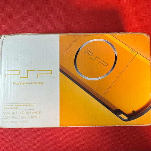 Consola Sony Psp Bright Yellow (amarillo Brillante) En Caja