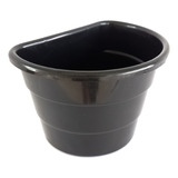 10 Vasos Parede Meia Lua Jardim Vertical Cachepot Preto