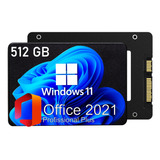 Ssd 512gb Com Windows 11 Instalado + Pacote Office