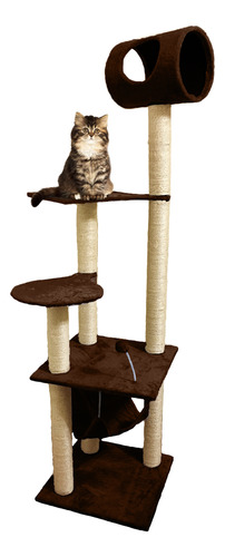 Arranhador Brinquedo De Gato Castelo Com Rede