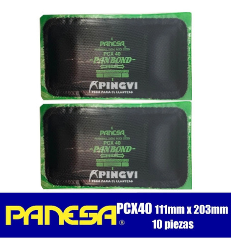 10 Parche En Frio Pcx40 Reparacion D Llantas 20x11cm Radial