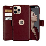 Funda Tipo Cartera Borgoña Para iPhone 12/12 Pro Lupa Legacy