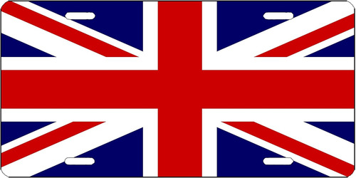 Placa De Matrícula De La Bandera Del Reino Unido Del Reino U
