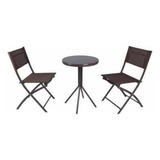 Set De Mesa + 2 Silla De Jardin Exterior Balcón Ju