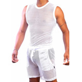 Conjunto Arrastão - Moda Masculino ((transparente) Branco