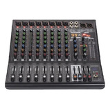 Mezcladora Profesional Audio Gc Nx800 8 Canales 99 Dsp Efect