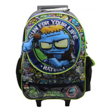 Mochila Zombie Om800 45cm Carro 18 Colegio Primaria Nene