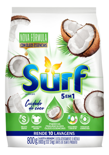 Sabão Surf Cuidado Do Coco Pacote