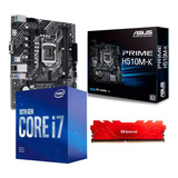 Kit Upgrade Core I7 10700f + H510 Asus + Memória 16gb Ddr4