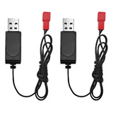 Amzzn 2 Cables De Carga Usb De 3.7 V Con Conector Jst-2p Ad.