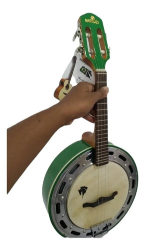 Banjo Marquês Pintado Verde Eletrico Passivo