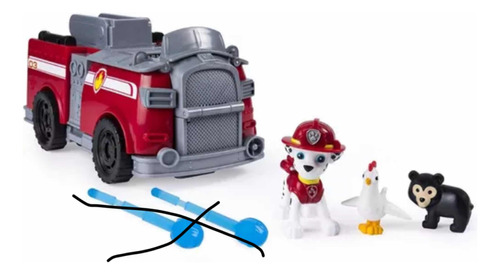 Paw Patrol Marshall Con Vehículo Ride And Rescue