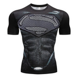 Playera De Compresión Para Hombre Superman Impreso 3d Camis