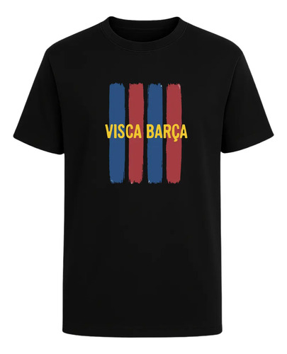 Playera Visca Barça Fútbol Barcelona Fan Colores Unisex