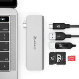 Conmutador Usb C De 5 Puertos Usb C Lector Sd/micro Sd