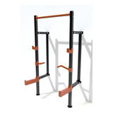 Media Jaula Crossfit Rack Sentadillas Plegable Vertical Gym