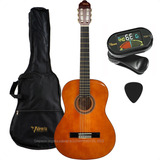 Guitarra Criolla Avanzada Valencia Funda Afinador Pua Vc104k