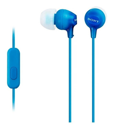 Sony Audífonos Interno Ligeros Mdr-ex15 Negro Color Azul