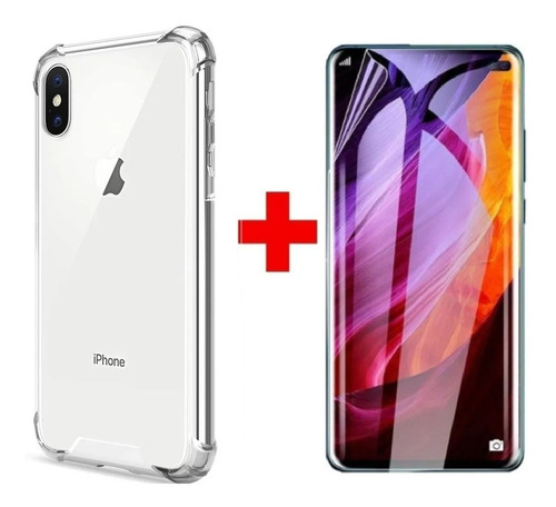 Carcasa Para  iPhone XS + Lamina Hidrogel