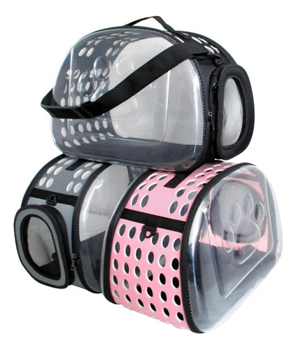 Mochila Transparente Plegable Para Gatos Y Perros