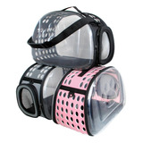 Mochila Transparente Plegable Para Gatos Y Perros