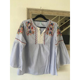 Camisa Mujer Bordada Importada Estilo Rapsodia