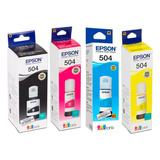 Kit Tinta Original Epson L6171 L4150 L14150 L6191 T504 L4160