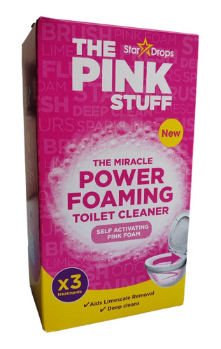 Espuma Activa Limpia Inodoro The Pink Stuff 3 Un X 100g