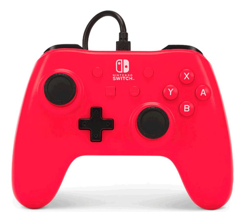 Controle Para Nintendo Switch Powera Vermelho Red Raspberry