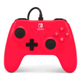 Controle Para Nintendo Switch Powera Vermelho Red Raspberry