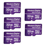 Kit 5 Cartão Micro Sd 32gb 16tbw Intelbras 