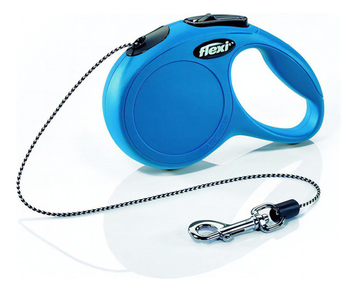 Flexi Correa Retractil Xs New Classic 3 Metros Max 8kg Perro Color Azul