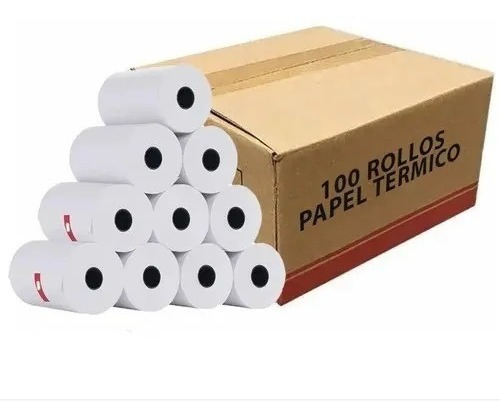 20 Rollos Papel Térmico Impresora 58mm Mini Pos 57 X 30mm