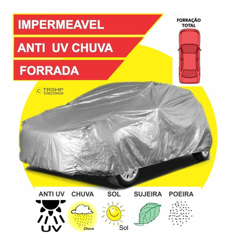 Capa Cobrir Carro Chuva Anti Uv Fiat Strada Cabine Dupla