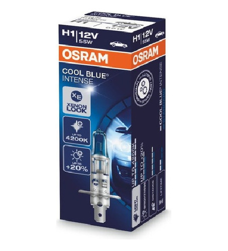 Lampara H1 Osram 12v 55w Cool Blue Intense Luz Blanca P14.5s