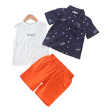 Conjunto De Camiseta, Camisa Y Short De Universo Cósmico