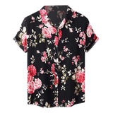 Camisa De Playa Hawaiana De Manga Corta Para Hombre, Cómoda,