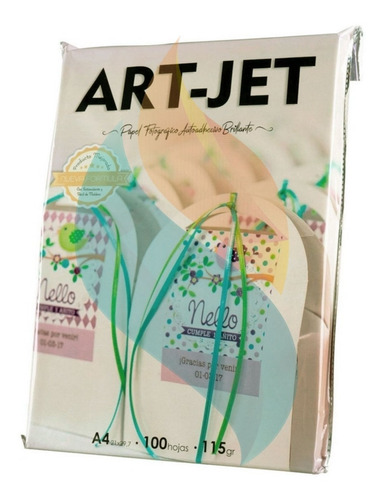 Papel Autoadhesivo Foto A4 Glossy Art-jet X100 Hojas 115gr