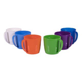 Jarra Taza Mug Plastica Duro X 6 Unidades