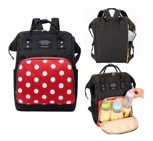 Bolso Maternal Diseño Mickey Mouse Pañalera Organizador Bebé