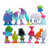 12pcs Trolls Poppy Branch Modelo Figura Juguete Niños Regalo