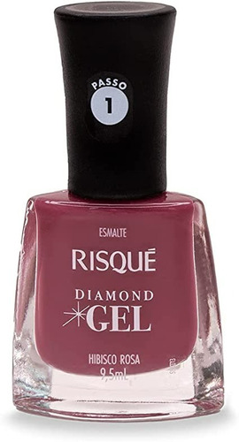 Esmalte Risque Efeito Gel Hibisco Rosa