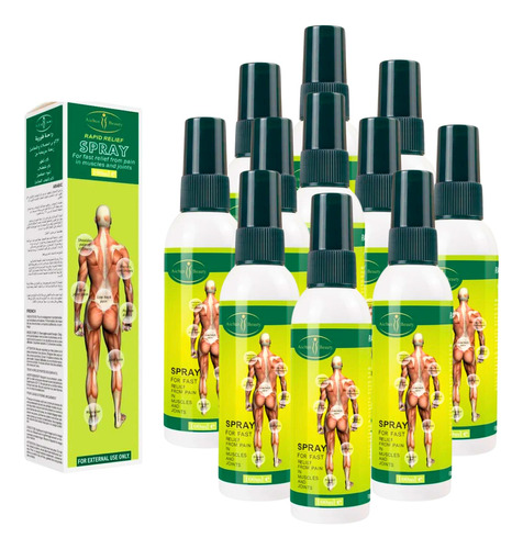 Pack X12 Spray Relajante Muscular - Aichun B Rápido Alivio