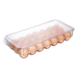 Organizador De Huevos Para Refrigerador Con Tapa Y Asa, (