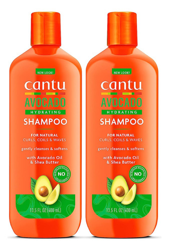 Champú Sulfatido Hidratante De Aguacate Cantu Con Mantequill